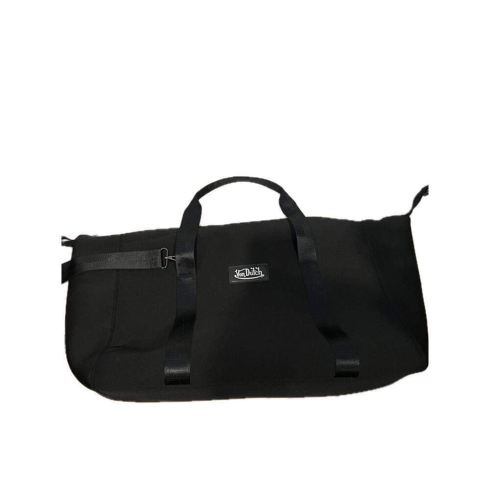Von Dutch Soft Shell Black Duffel Bag 24"x12"x10"